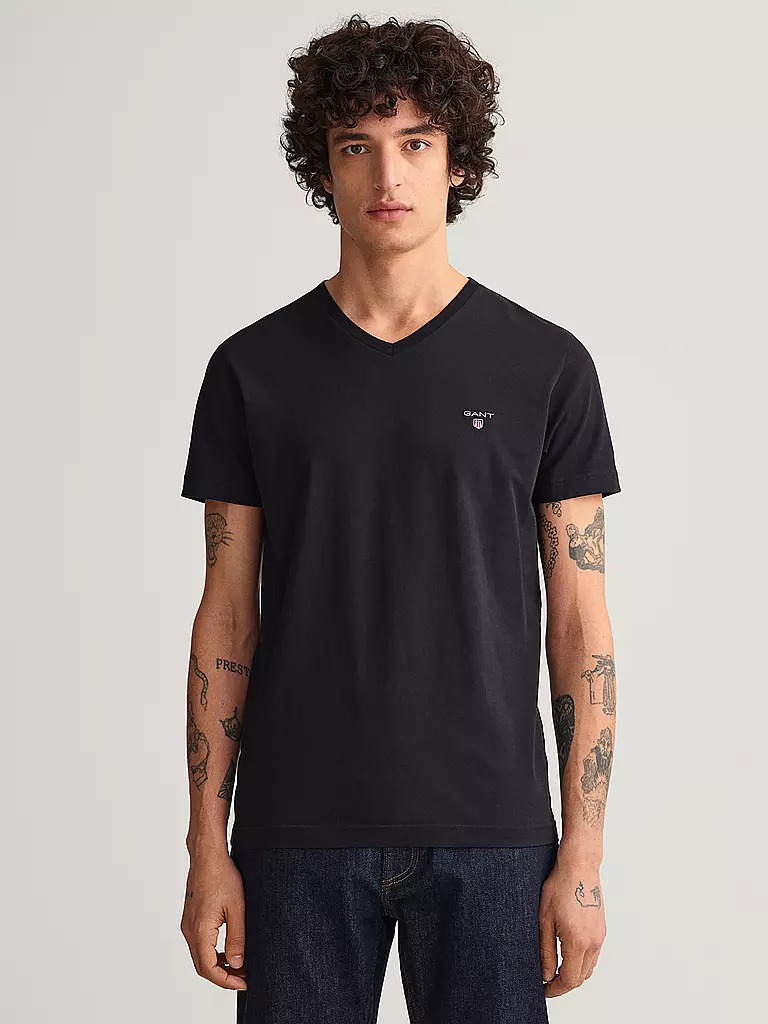 GANT | T-Shirt  | schwarz