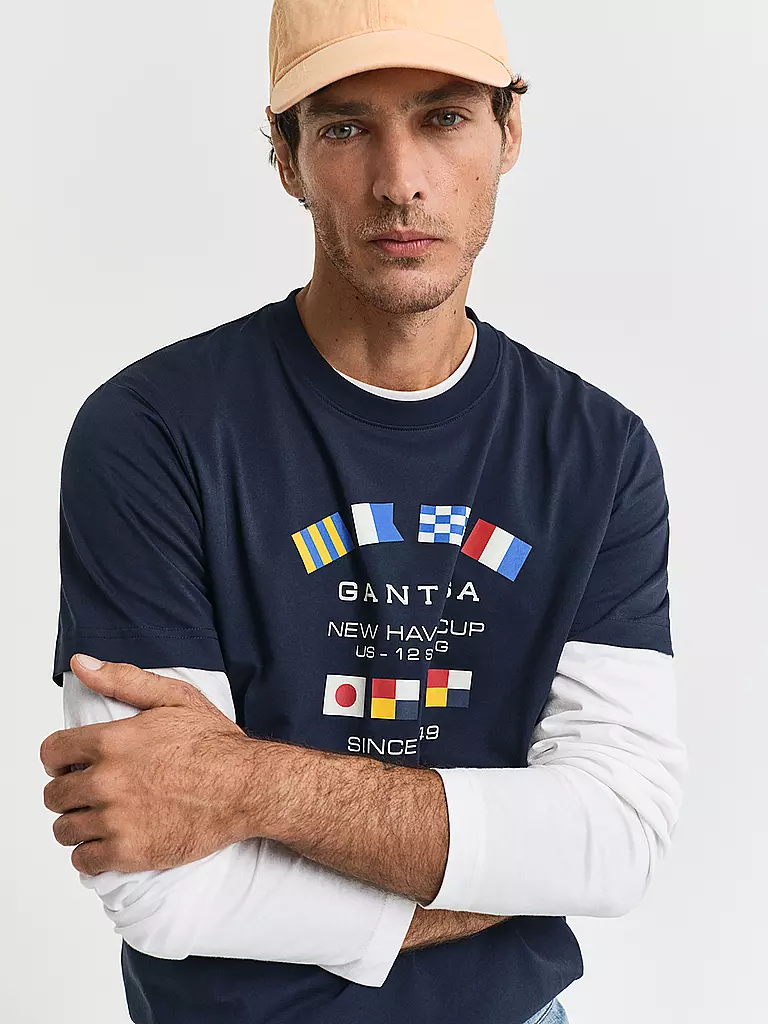 GANT | T-Shirt  | dunkelblau