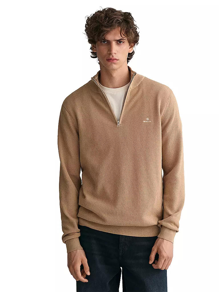 GANT | Troyer Pullover | beige