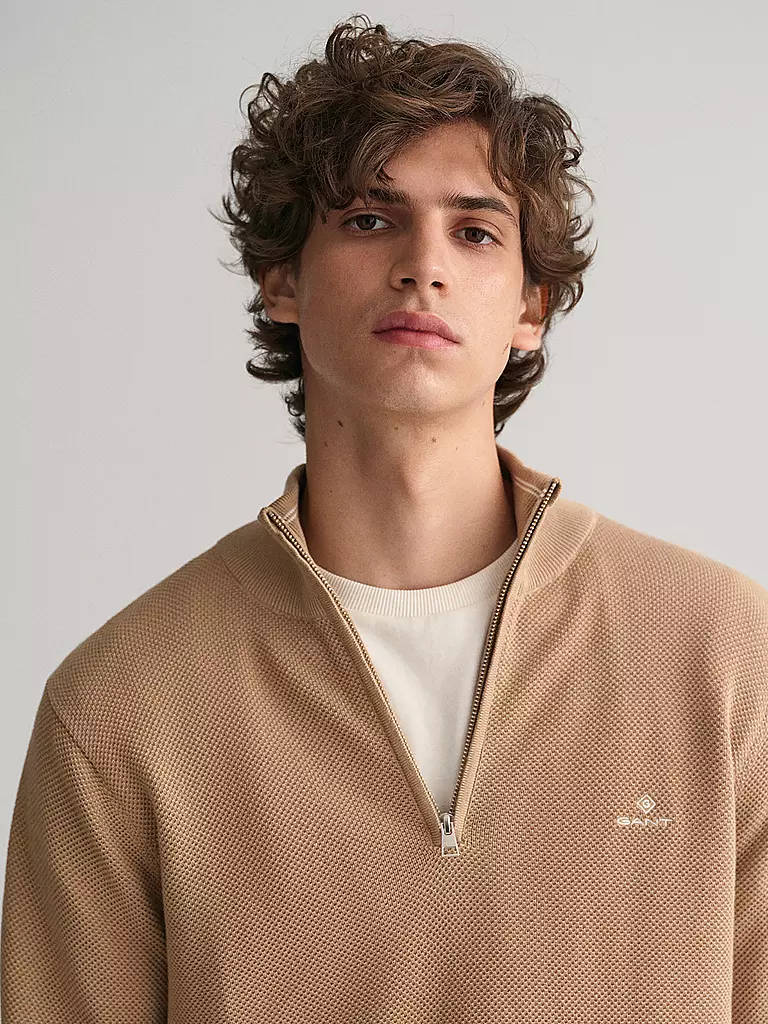 GANT | Troyer Pullover | beige