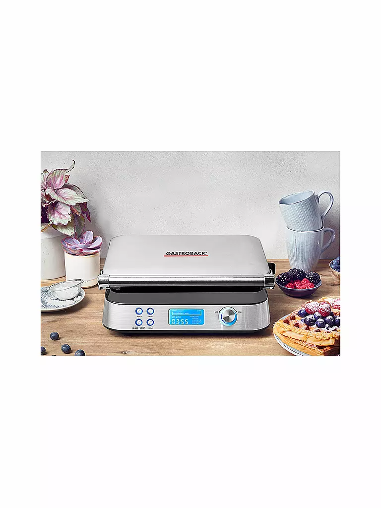 GASTROBACK | Waffeleisen Advanced Control 42424 | silber