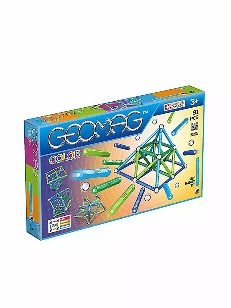 GEOMAG | Konstruktionsspielzeug 91-teilig "Color" | transparent