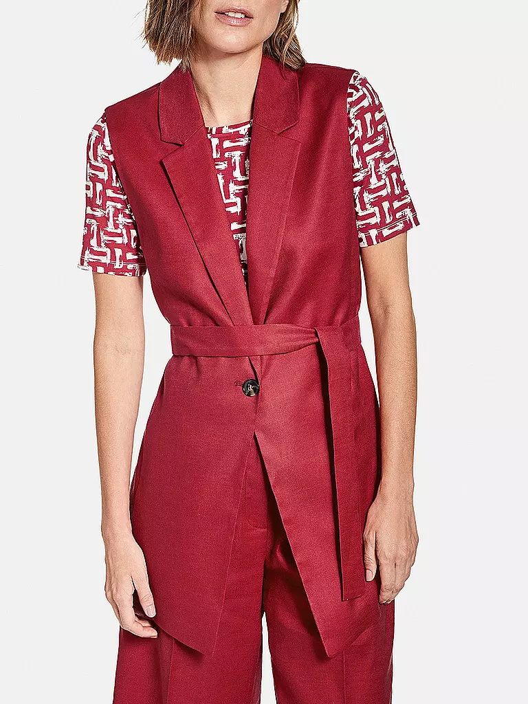 GERRY WEBER | Gilet  | rot