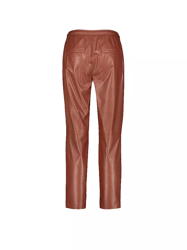 GERRY WEBER | Hose in Lederoptik 7/8 | dunkelrot