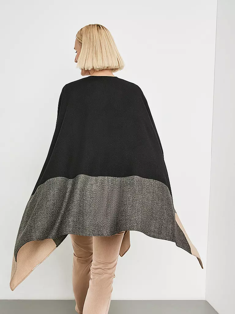 GERRY WEBER | Poncho - Cape | schwarz