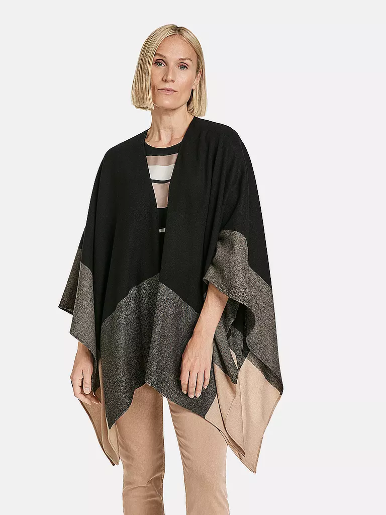 GERRY WEBER | Poncho - Cape | schwarz