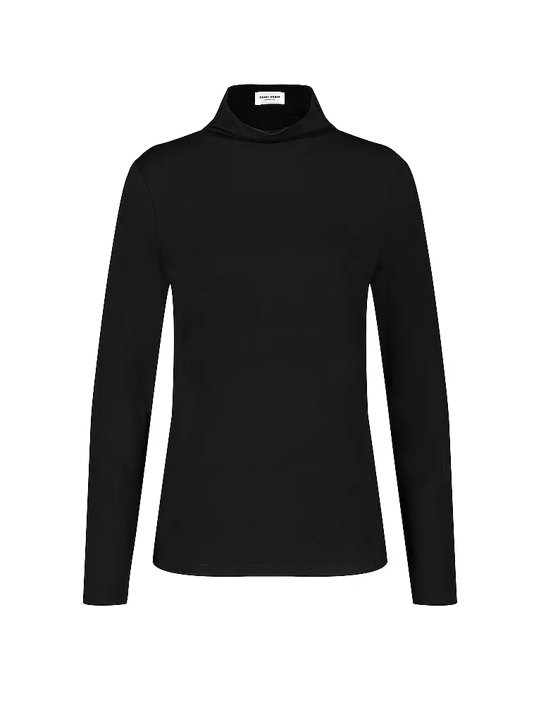 GERRY WEBER | Rollkragenshirt  | schwarz