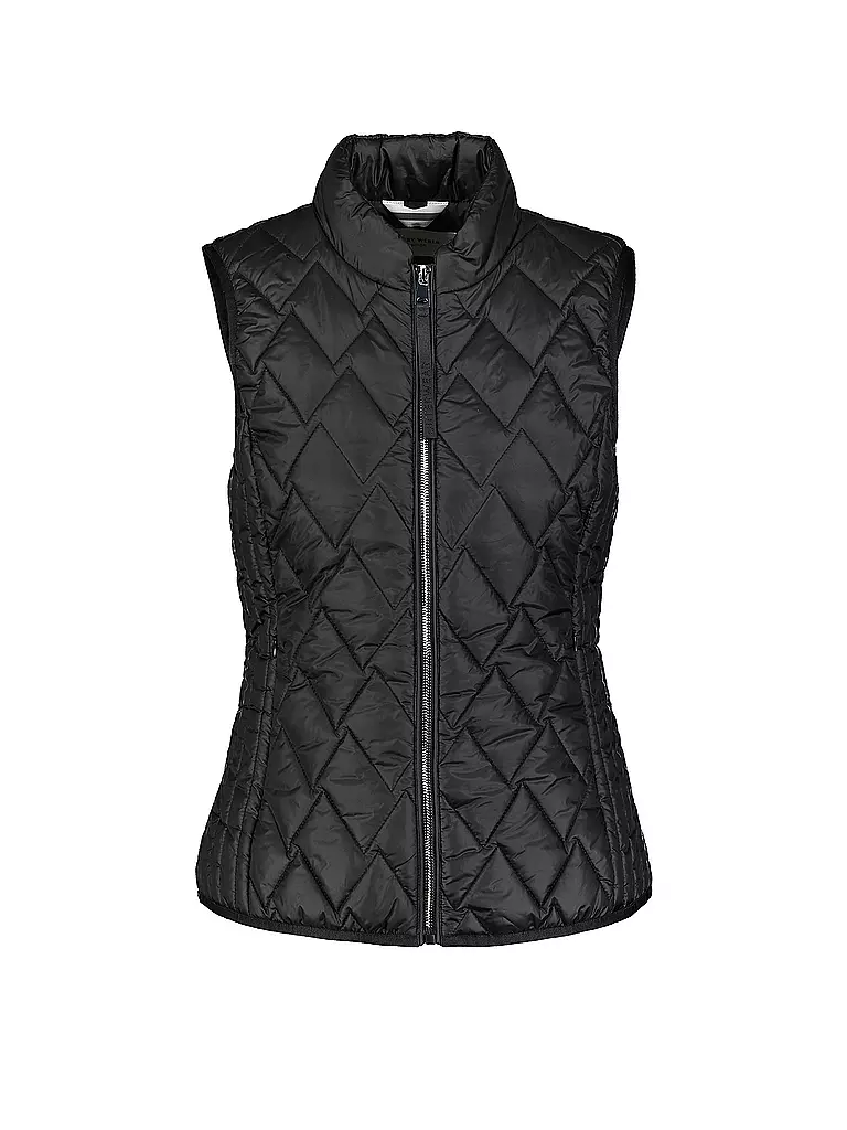 GERRY WEBER | Steppweste | schwarz