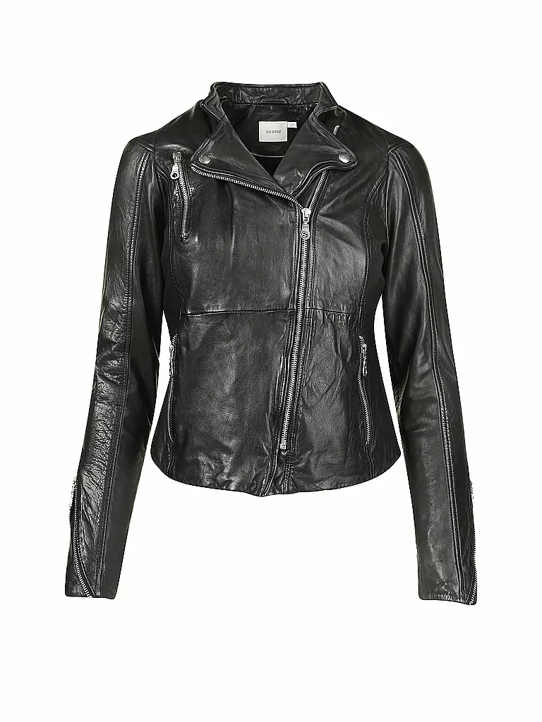 GESTUZ Lederjacke Joanna schwarz