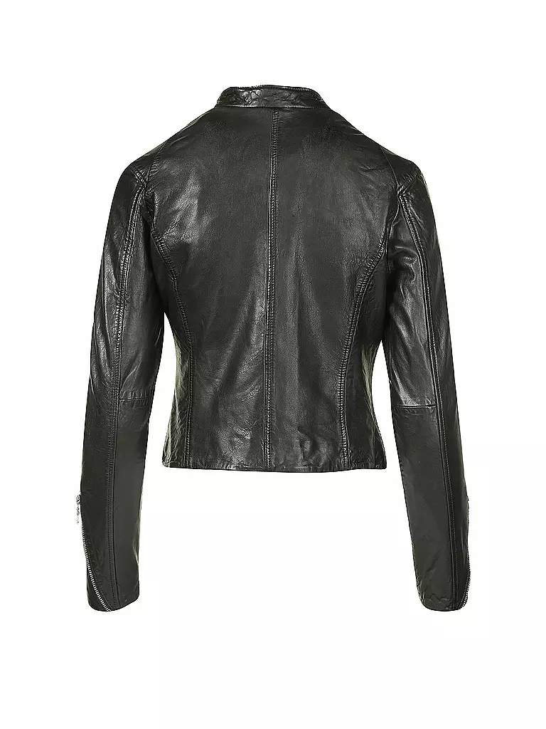 GESTUZ Lederjacke Joanna schwarz