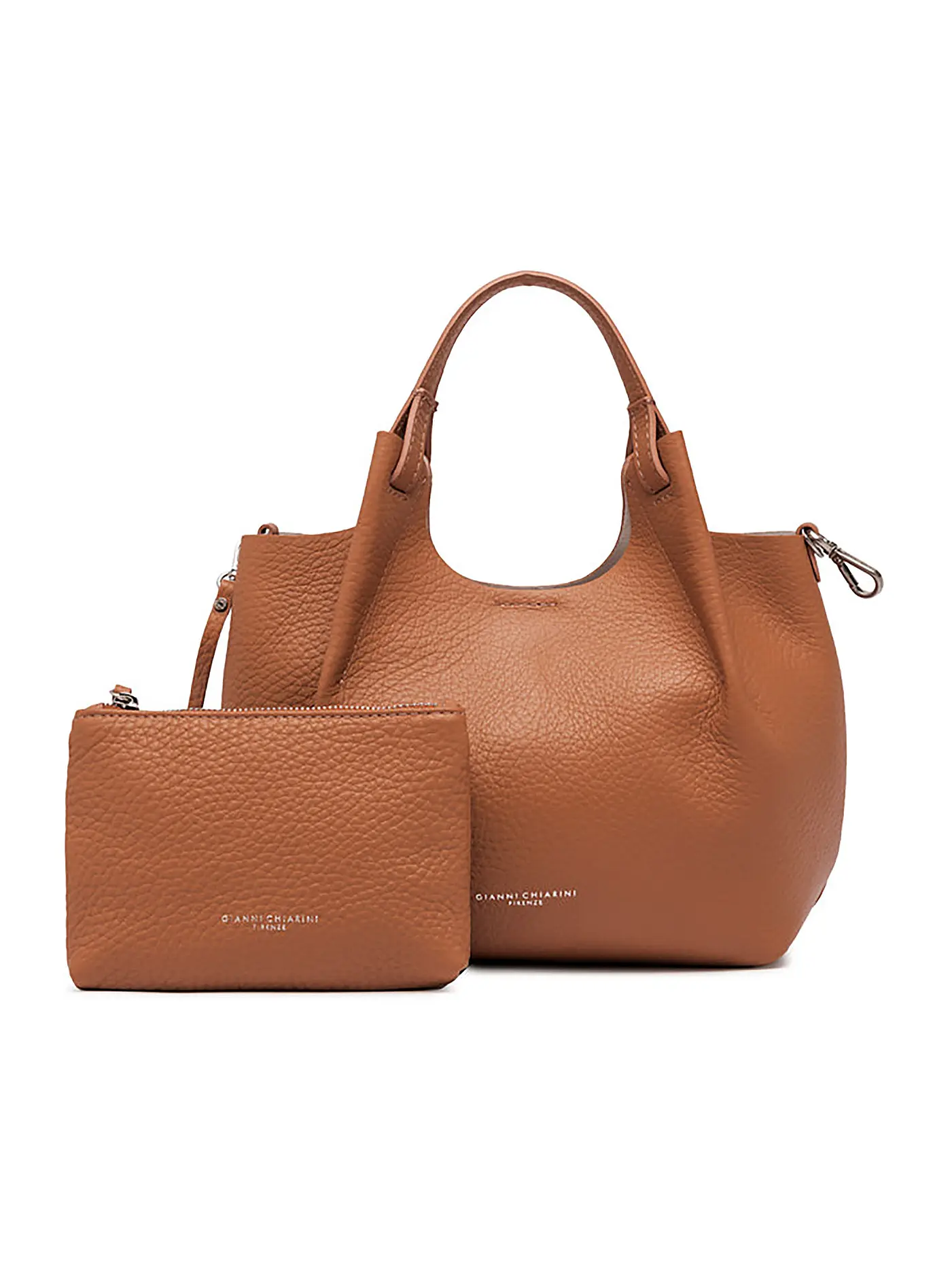GIANNI CHIARINI | Ledertasche - Hobo Bag DUA  | camel