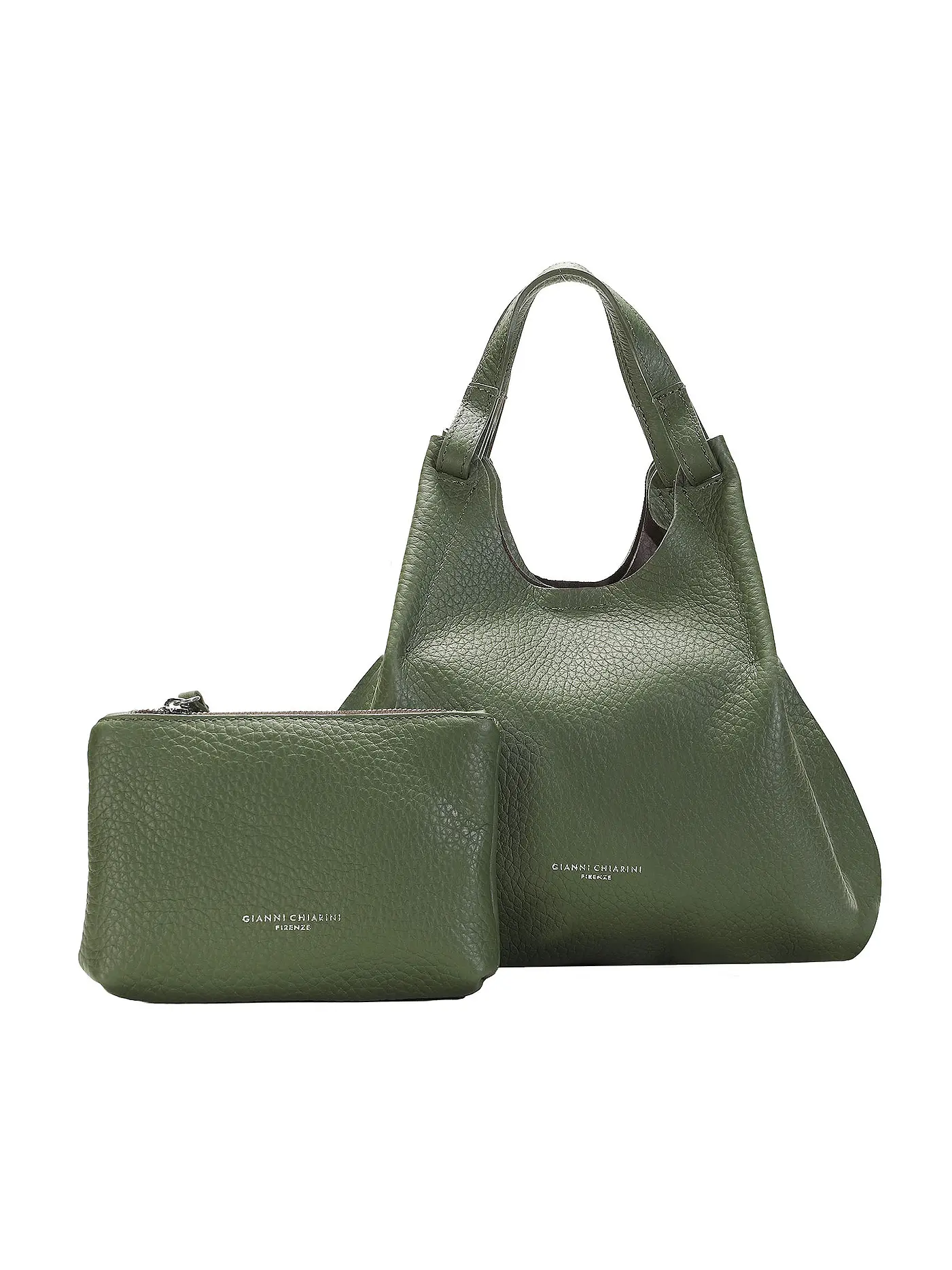 GIANNI CHIARINI | Ledertasche - Hobo Bag DUA  | olive