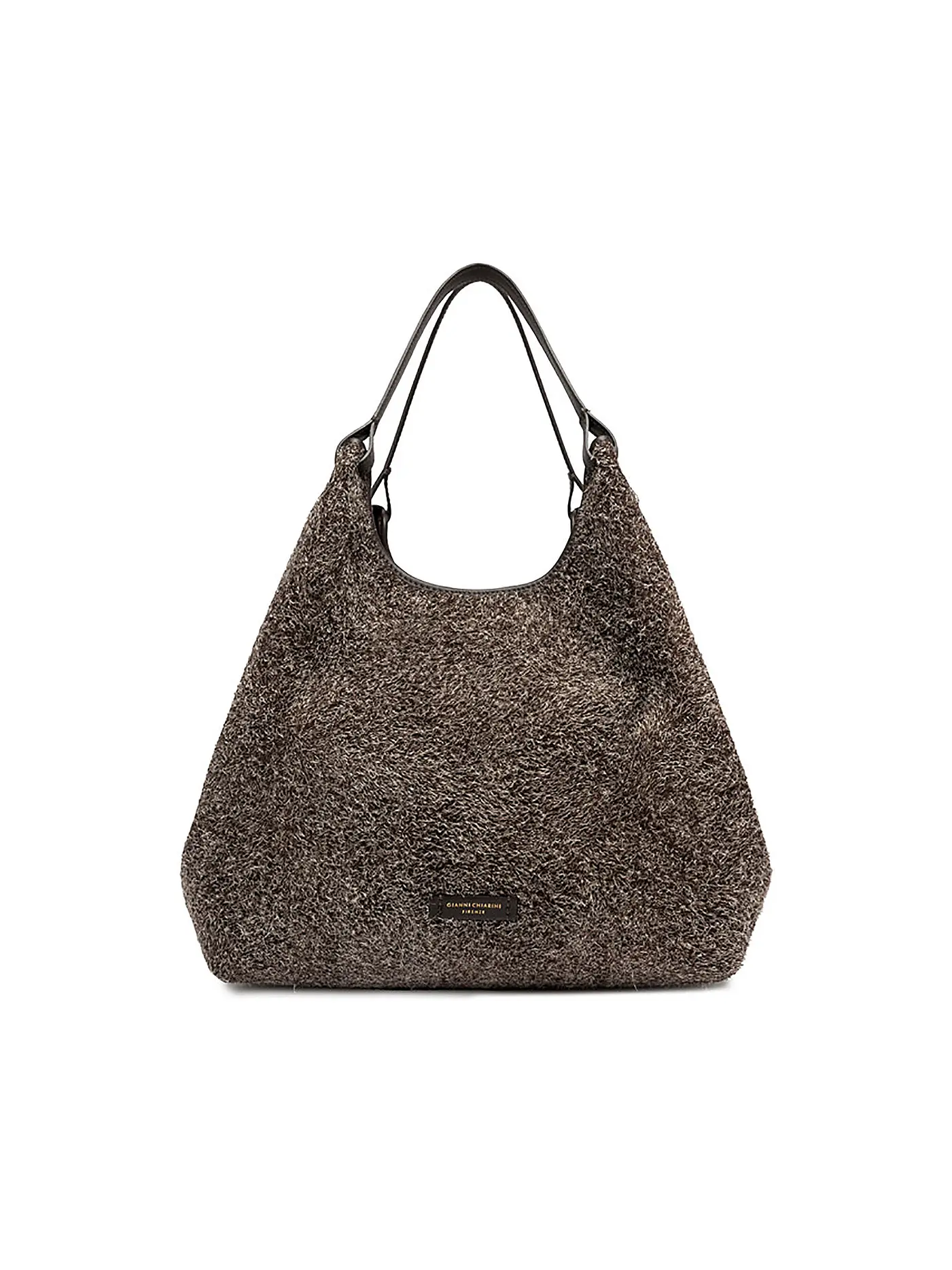 GIANNI CHIARINI | Ledertasche - Hobo Bag DUA  | braun