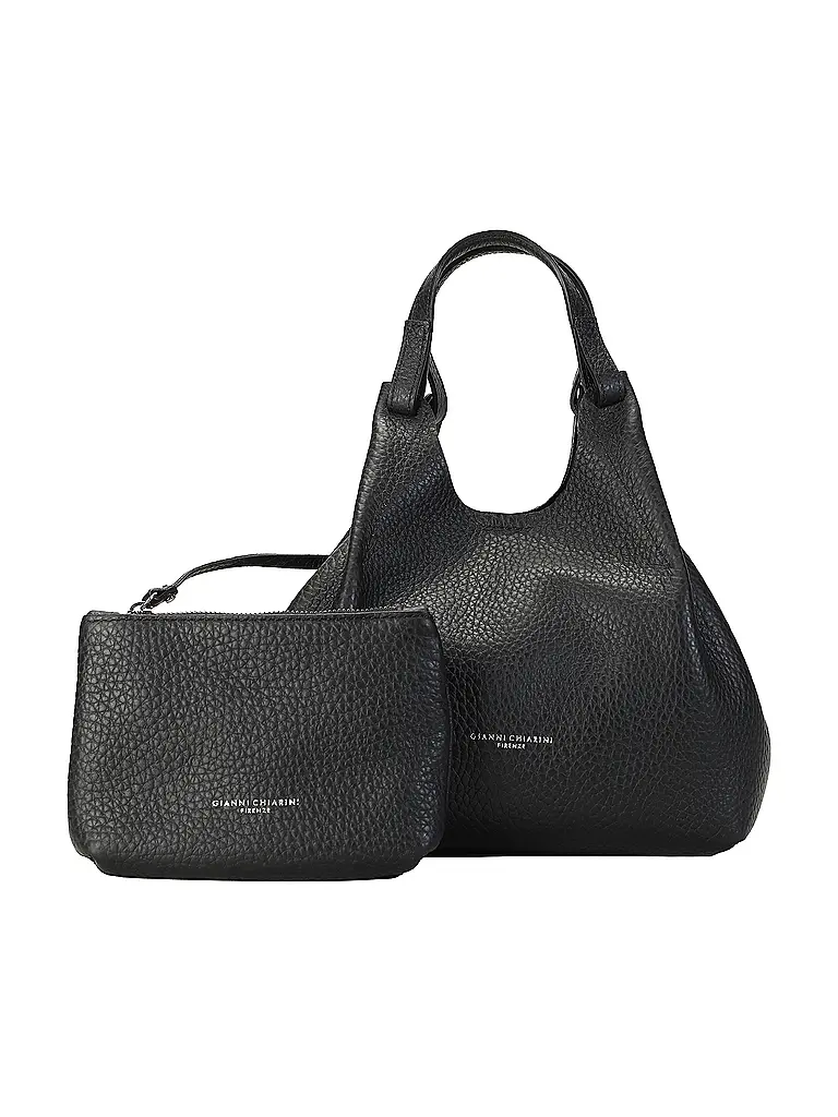 GIANNI CHIARINI | Ledertasche - Hobo Bag DUA  | Schwarz