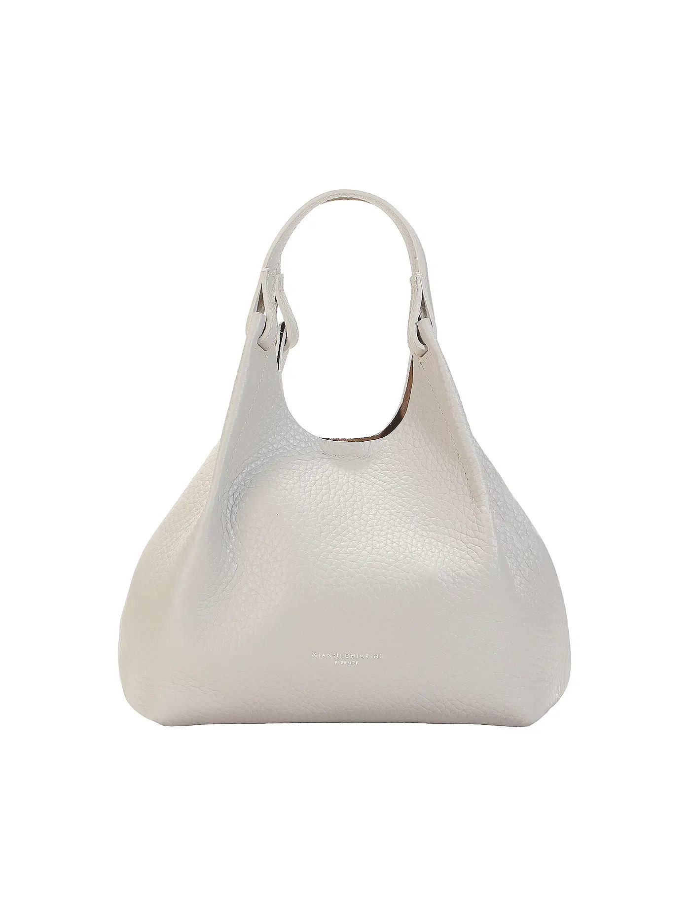 GIANNI CHIARINI | Ledertasche - Hobo Bag DUA  | hellgrau