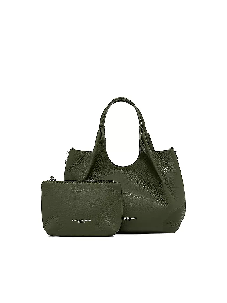 GIANNI CHIARINI | Ledertasche - Hobo Bag DUA  | olive