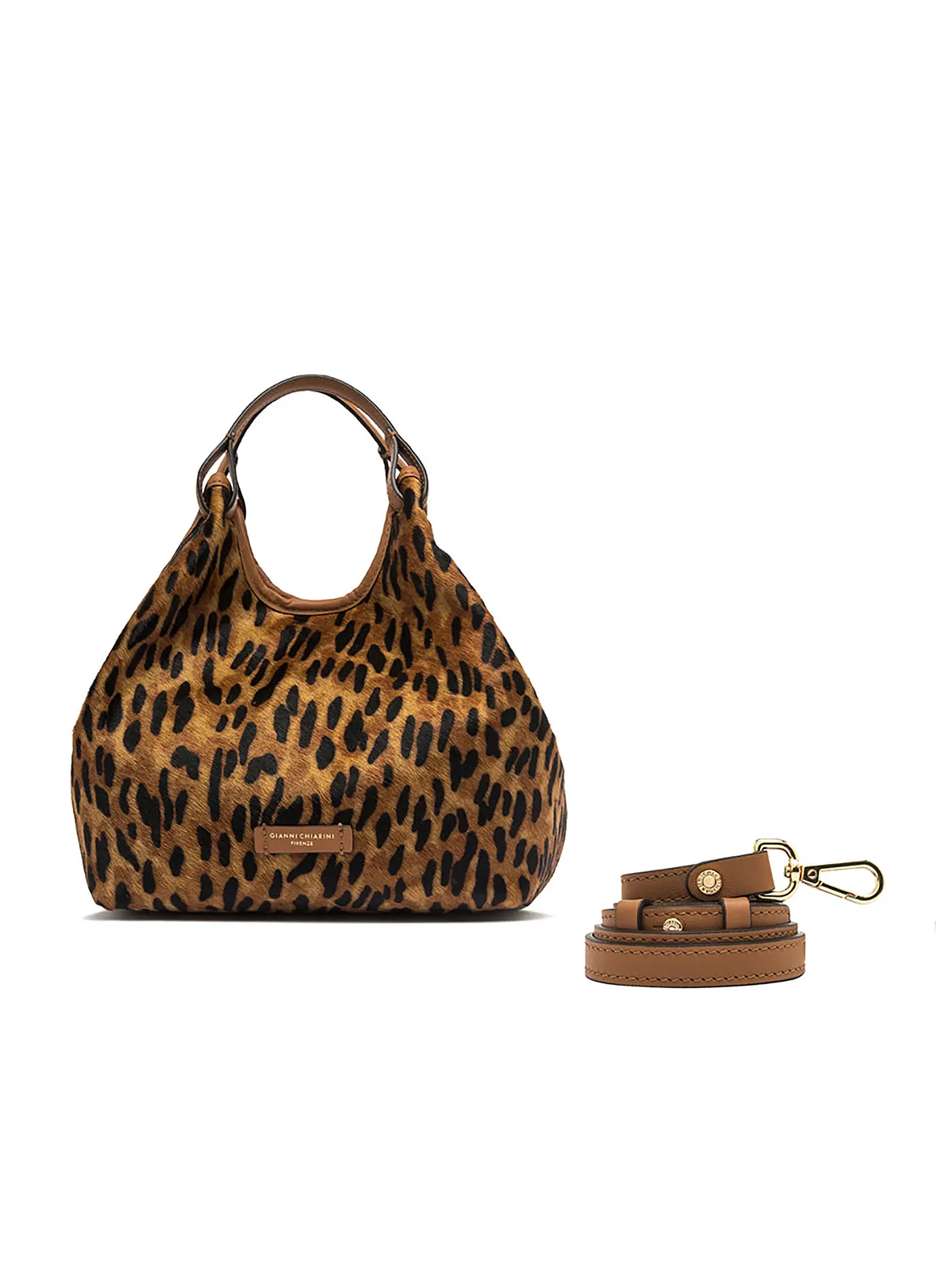 GIANNI CHIARINI | Ledertasche - Hobo Bag DUA LEO | braun