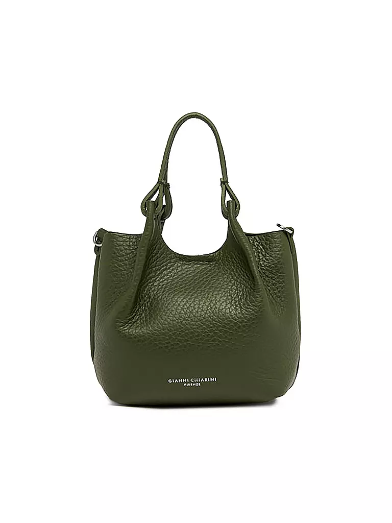 GIANNI CHIARINI | Ledertasche - Hobo Bag DUA Small | olive