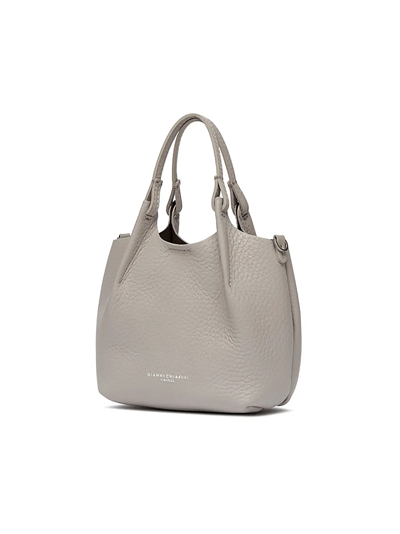 GIANNI CHIARINI | Ledertasche - Hobo Bag DUA Small | hellgrau