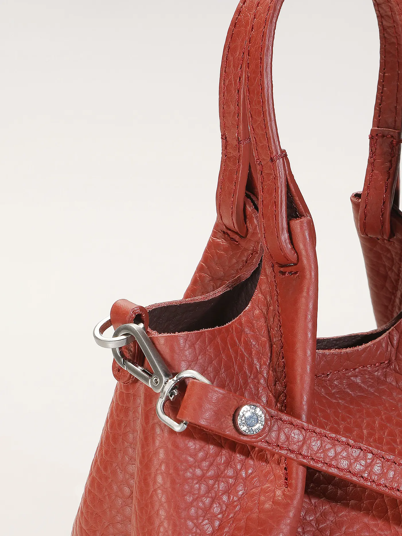 GIANNI CHIARINI | Ledertasche - Hobo Bag DUA Small | dunkelrot