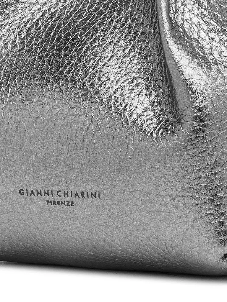 GIANNI CHIARINI | Ledertasche - Hobo Bag DUA Small | silber