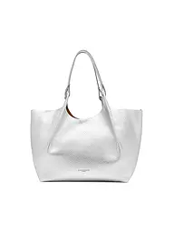 GIANNI CHIARINI | Ledertasche - Hobo Bag DUA | silber