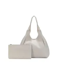 GIANNI CHIARINI | Ledertasche - Hobo Bag DUA | hellgrau