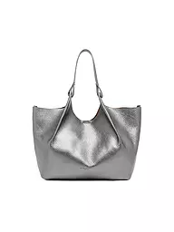 GIANNI CHIARINI | Ledertasche - Hobo Bag DUA | silber