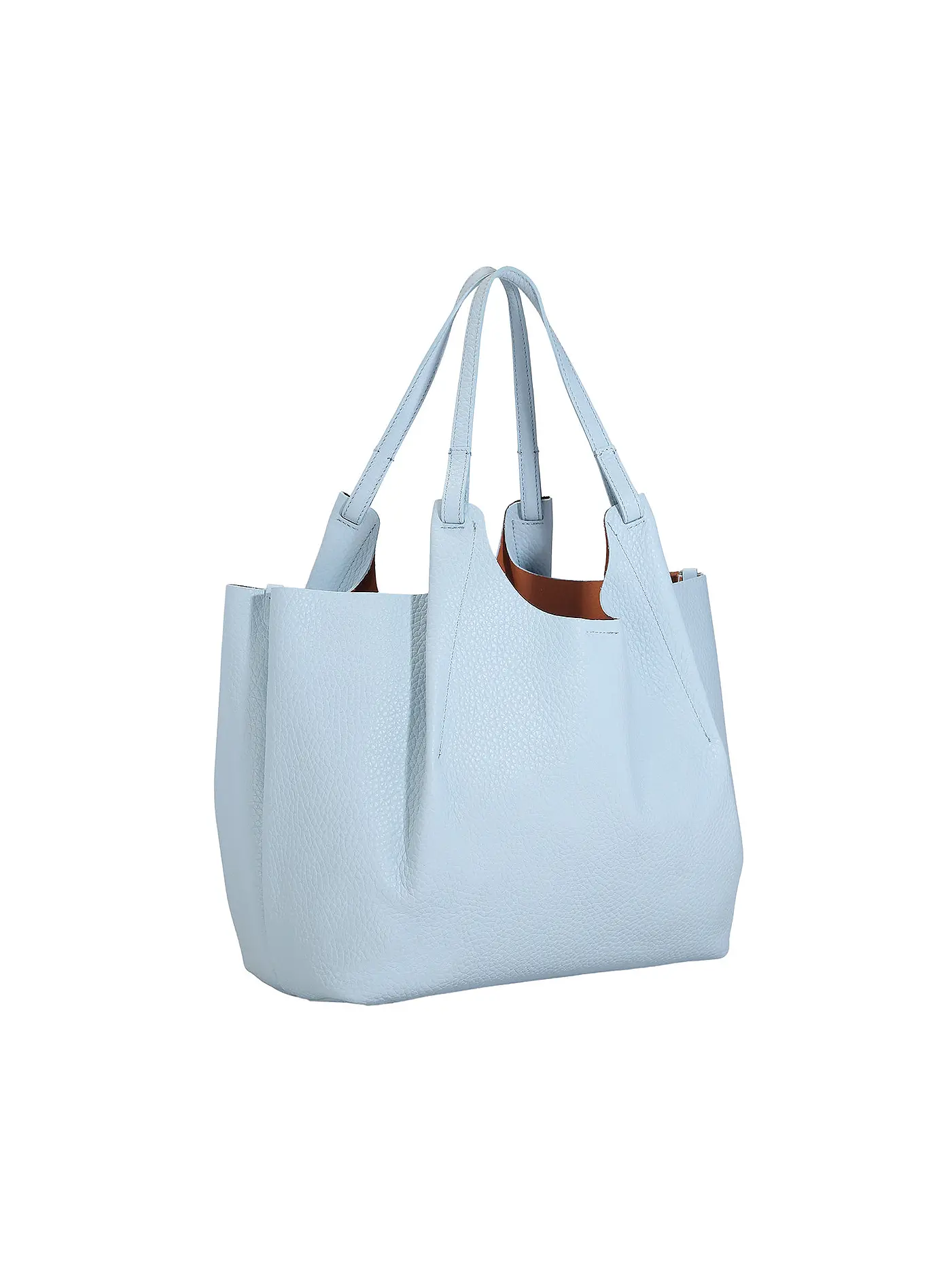 GIANNI CHIARINI | Ledertasche - Hobo Bag DUA | hellblau
