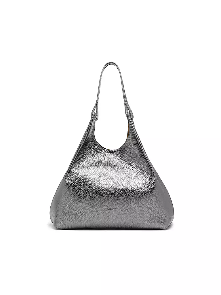 GIANNI CHIARINI | Ledertasche - Hobo Bag DUA | silber