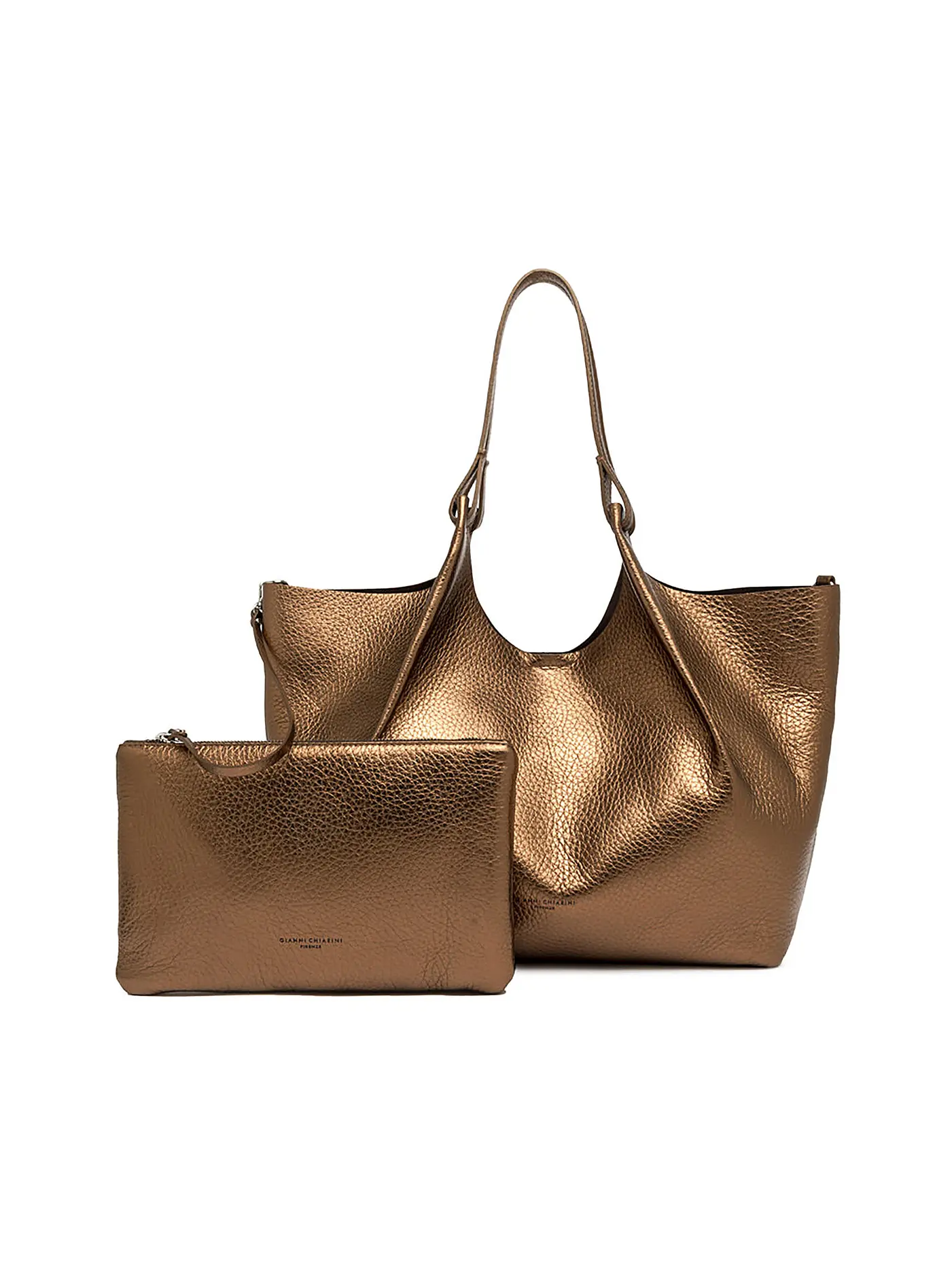 GIANNI CHIARINI | Ledertasche - Hobo Bag DUA | braun