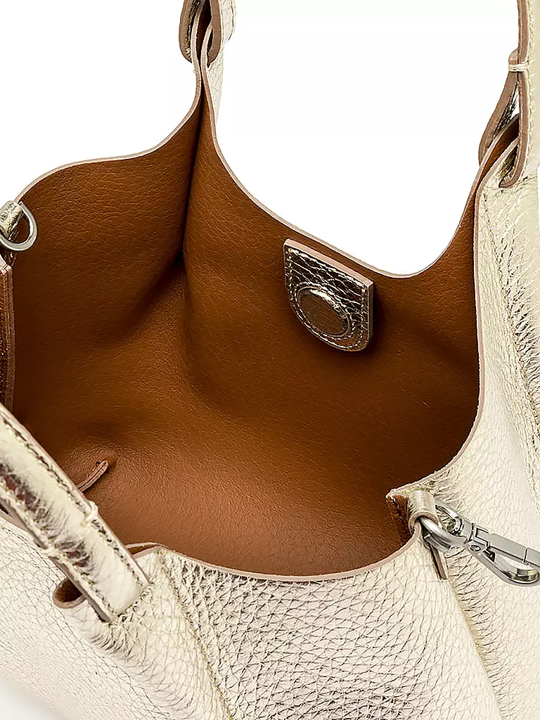 GIANNI CHIARINI | Ledertasche - Hobo Bag DUA | schwarz