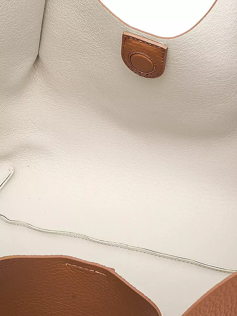 GIANNI CHIARINI | Ledertasche - Hobo Bag DUA | creme