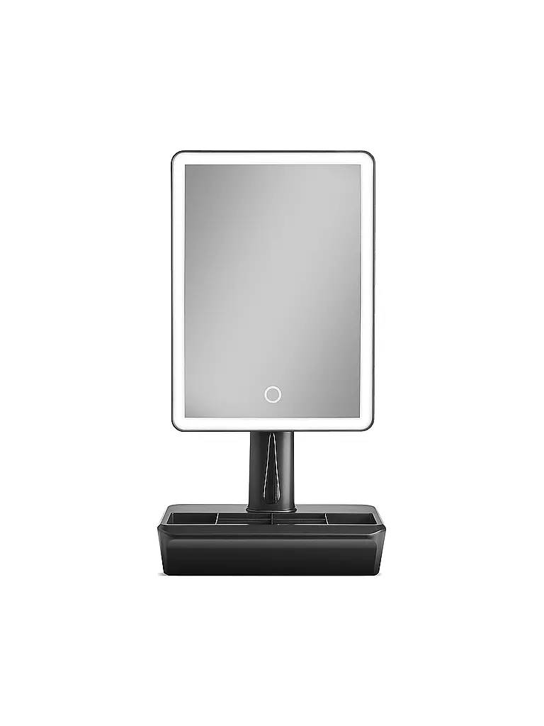 GILLIAN JONES | Spiegel - LED Table Mirror / Bluetooth ( black - 36x18x11 cm) | schwarz