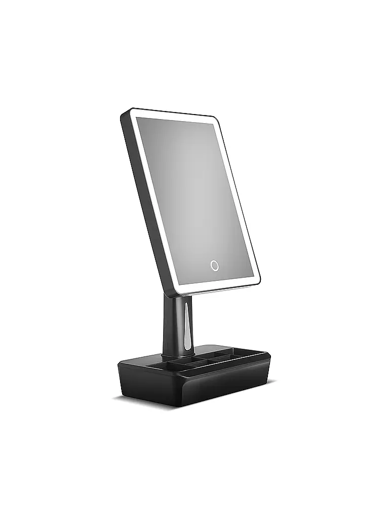 GILLIAN JONES | Spiegel - LED Table Mirror / Bluetooth ( black - 36x18x11 cm) | schwarz