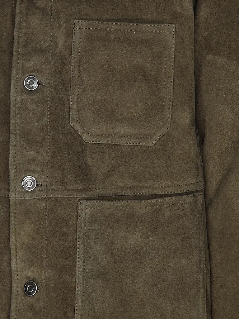 GIORGIO BRATO | Shearling   Jacke | olive
