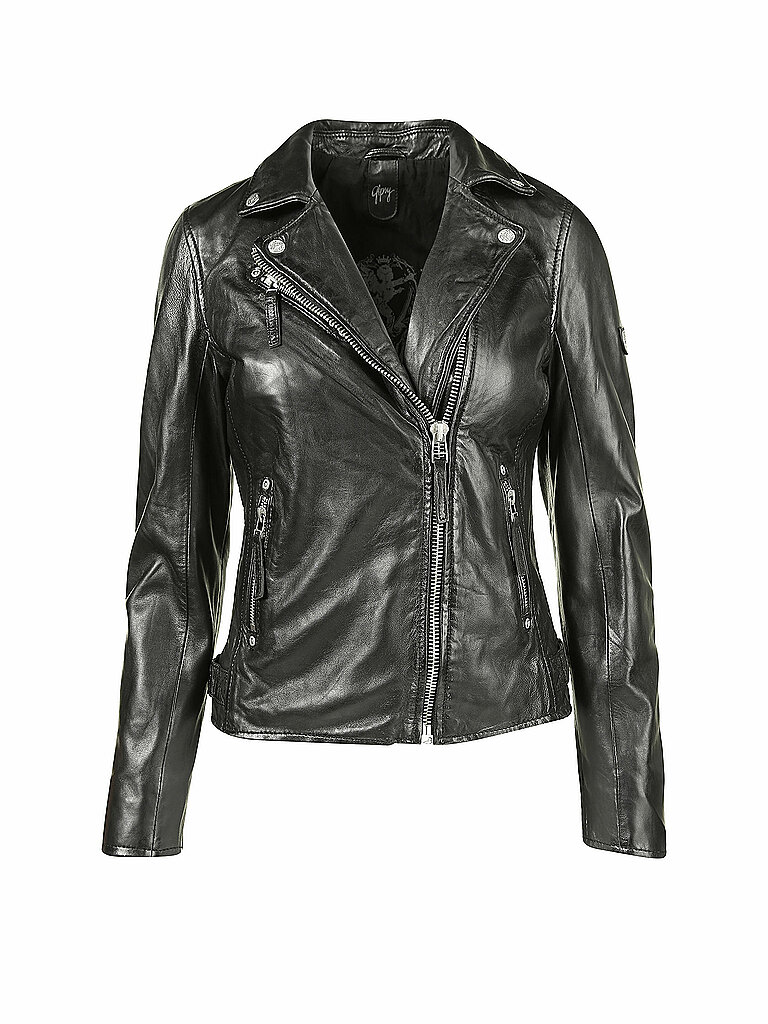 GIPSY BY MAURITIUS Lederjacke schwarz | S