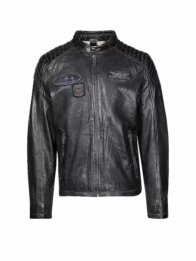 GIPSY BY MAURITIUS | Lederjacke "Channing" | blau