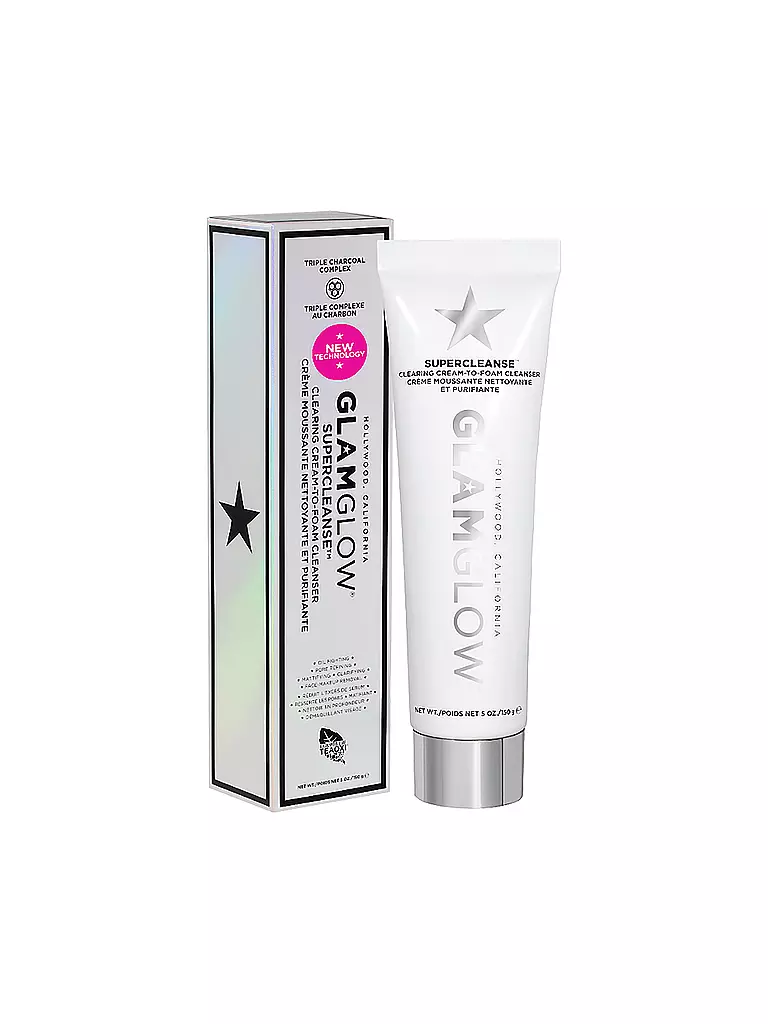 GLAMGLOW | SUPERCLEANSE™ Clearing Cream-to-Foam Cleanser 150g | transparent