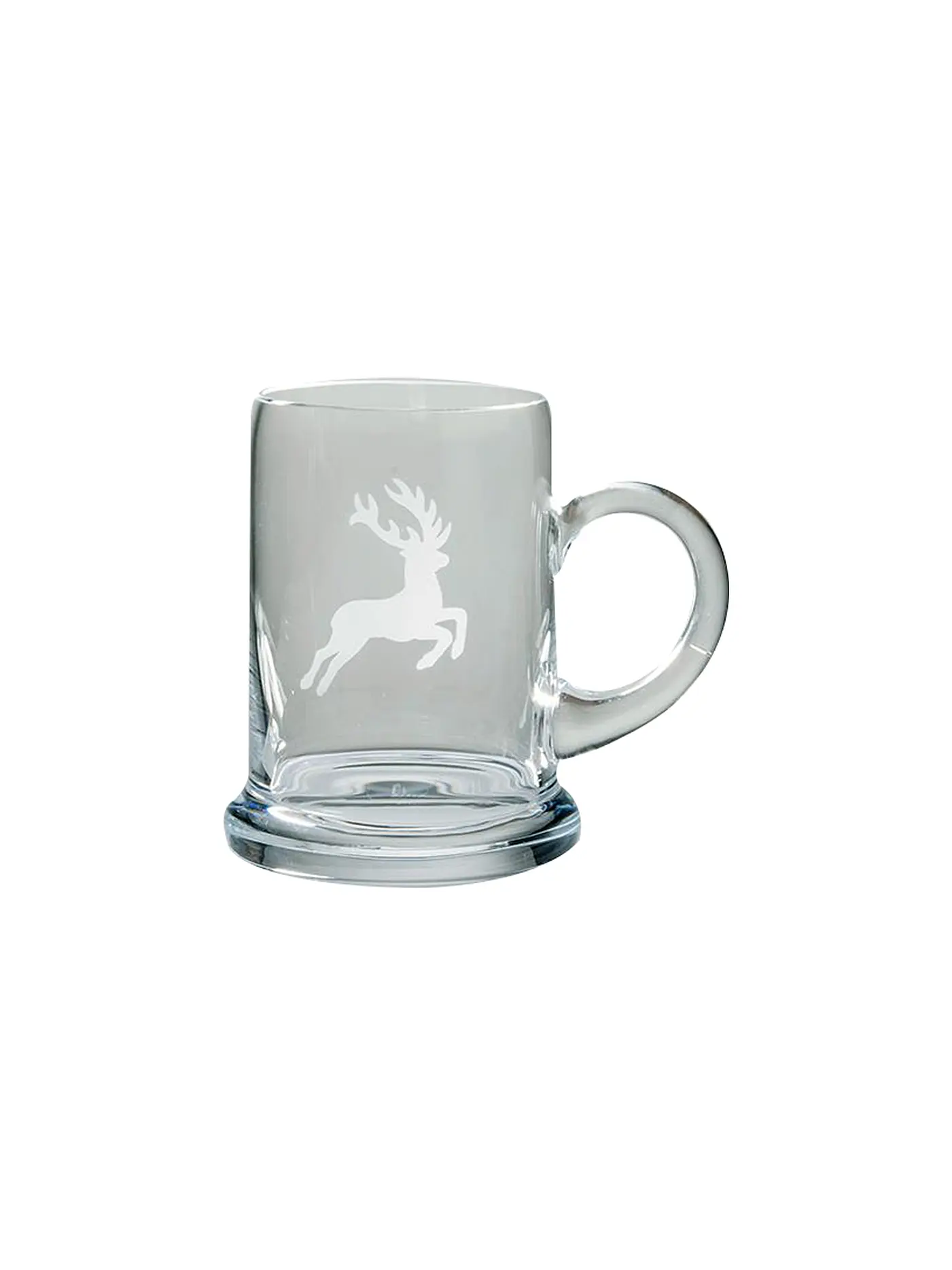 GMUNDNER KERAMIK | Bierkrug HIRSCH  0,3l | transparent