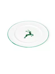 GMUNDNER KERAMIK | Fleischteller Gourmet  "Grüner Hirsch" 27cm | grün
