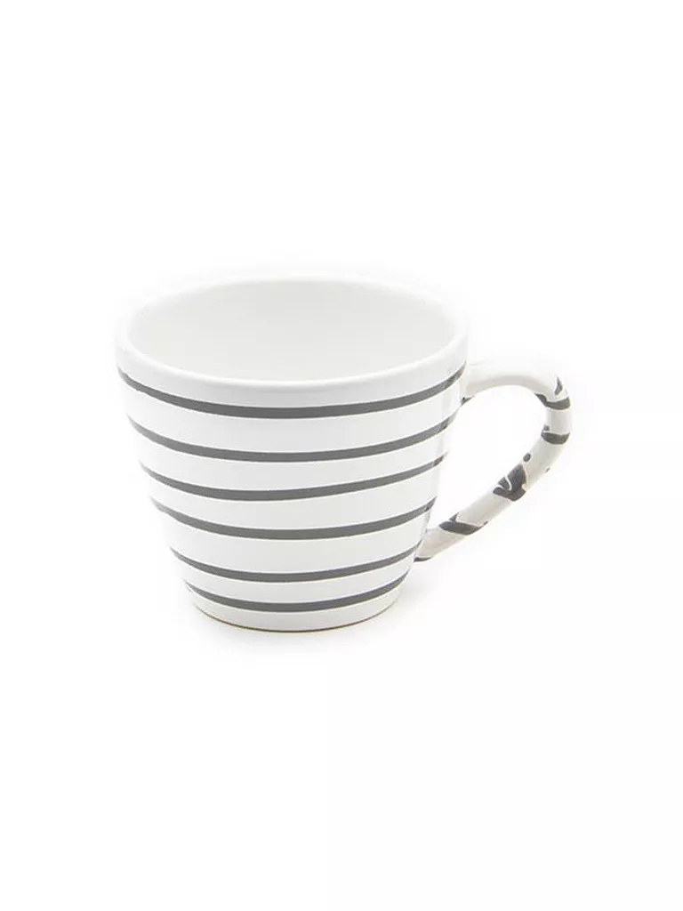 GMUNDNER KERAMIK | Kaffeetasse Gourmet "Grau Geflammt" 0,2l | grau