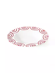 GMUNDNER KERAMIK | Suppenteller Gourmet "Rot Geflammt" 24cm | rot