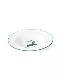 GMUNDNER KERAMIK | Suppenteller Gourmet  "Grüner Hirsch" 24cm | grün