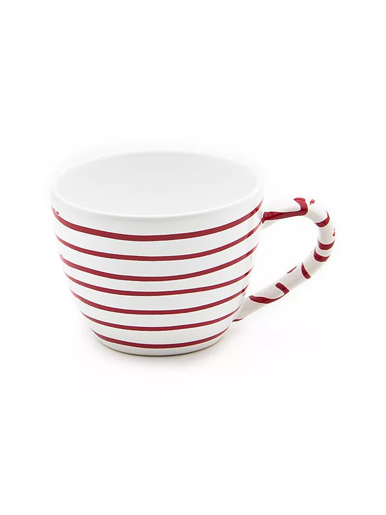 GMUNDNER KERAMIK | Teetasse Maxima "Rot Geflammt" 0,4l | rot