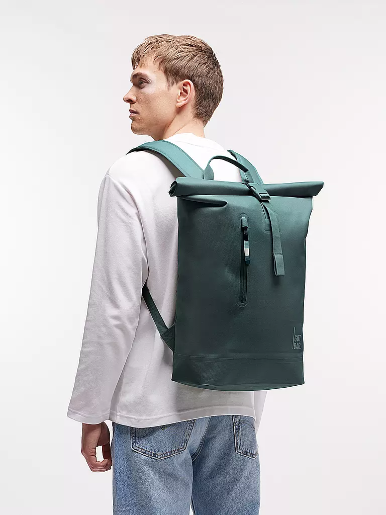 GOT BAG | Rucksack ROLLTOP LITE 2.0 MONOCHROME | petrol