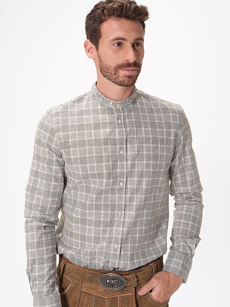 Gottseidank Trachtenhemd Lenz | M Olive
