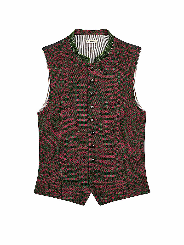 GOTTSEIDANK Trachtengilet KONSTANTIN dunkelrot | 50