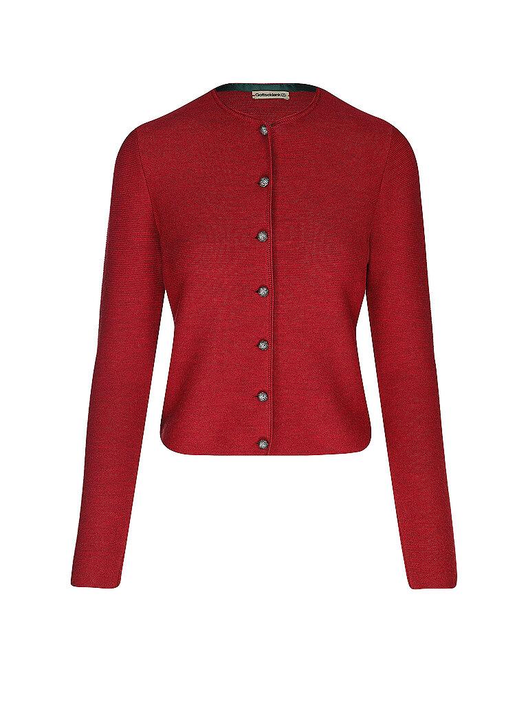 Gottseidank Trachten Strickjacke Aloisia | Xl Dunkelrot