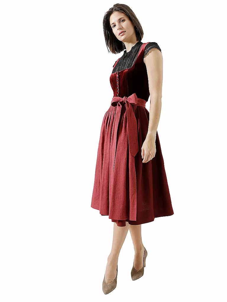 GOTTSEIDANK | Dirndl " Mona " | rot